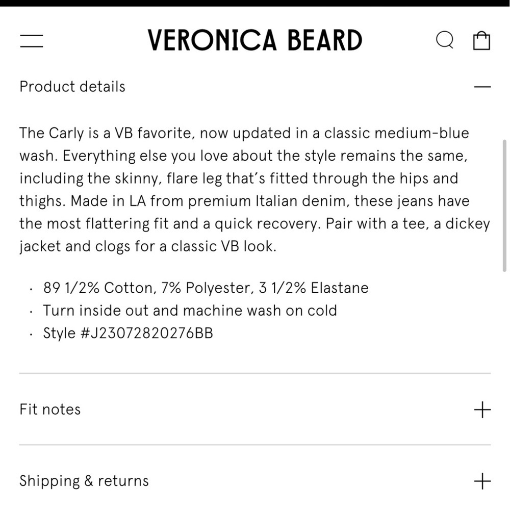 Veronica Beard Carly Kick Flare Jeans 27 - Picture 13 of 14